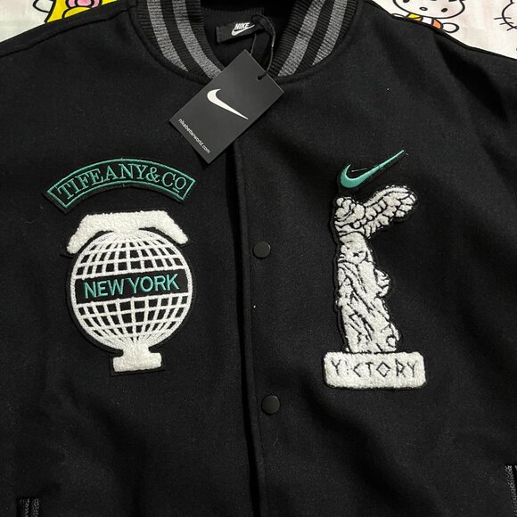Nike And Tiffany Embroidered Varsity Jacket - Picture 3 of 7